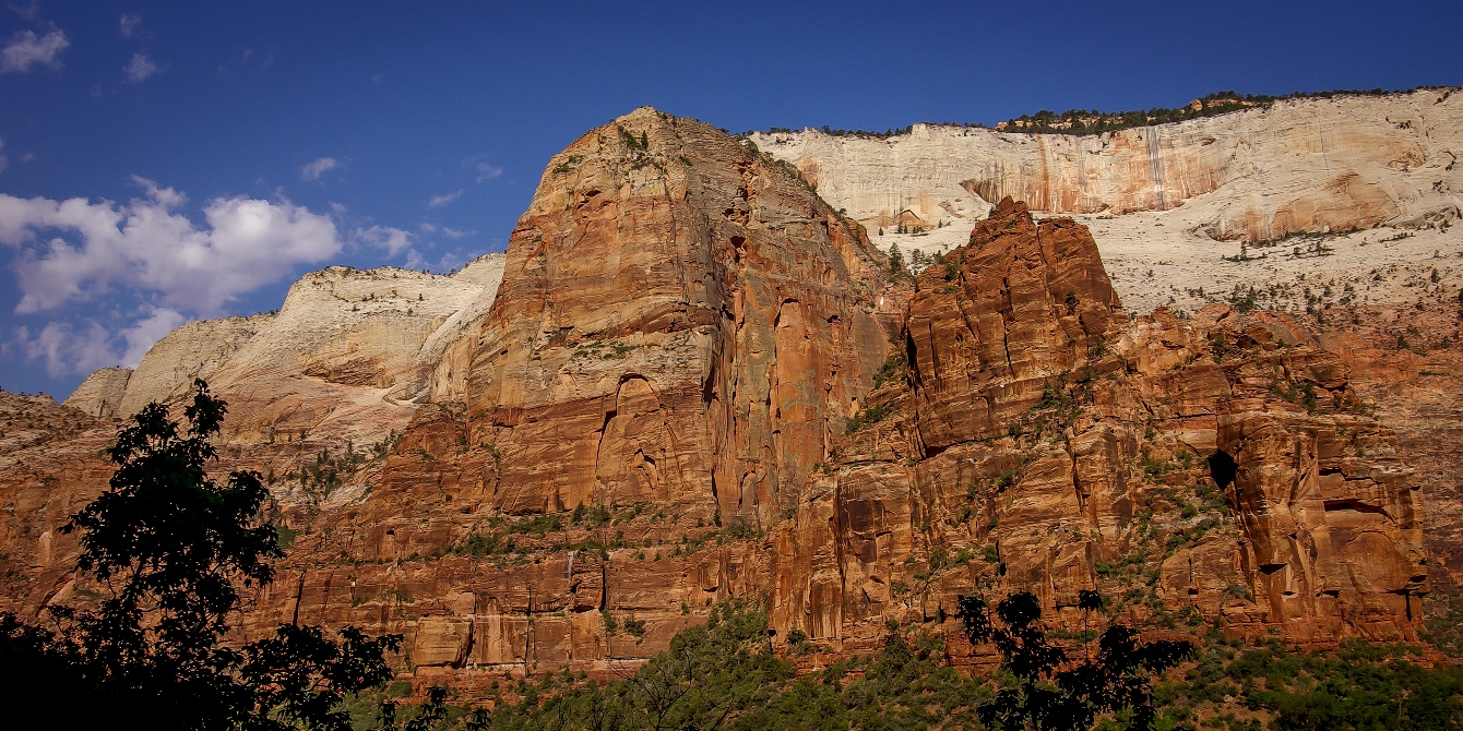 Angels Landing And Organ In Zion National Park, UT