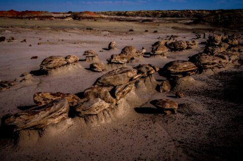 Aliens Egg Hatchery In Bisti Wilderness, New Mexico