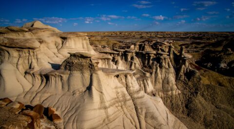 Badlands Near Three Wings In Bisti Wilderness, New Mexico
