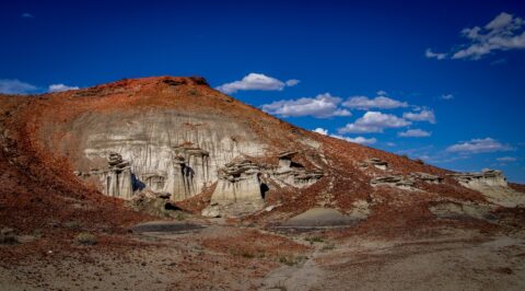 Beautiful Badlands In Bisti Wilderness, New Mexico