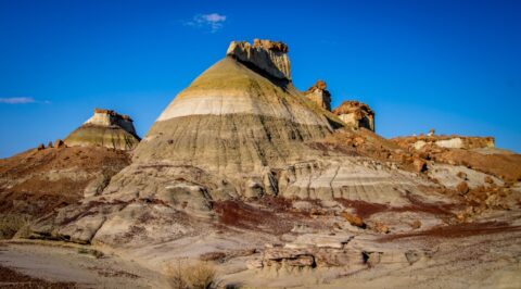 Hiking Through Colorful Badlands In Bisti Wilderness, New Mexico