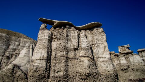 Hoodoo In Bisti Wilderness, New Mexico