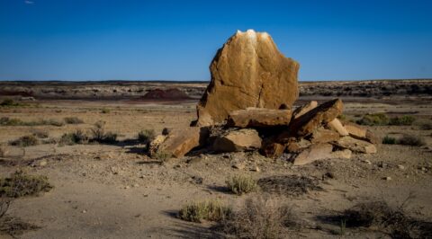I Had To Find My Way Back To Parking Lot In Bisti Wilderness, New Mexico