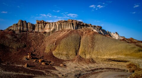 It Is Easy To Get Lost In Scenic Badlands Of Bisti Wilderness, New Mexico