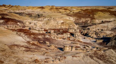 Somewhere Far Away From Trailhead In Bisti Wilderness, New Mexico