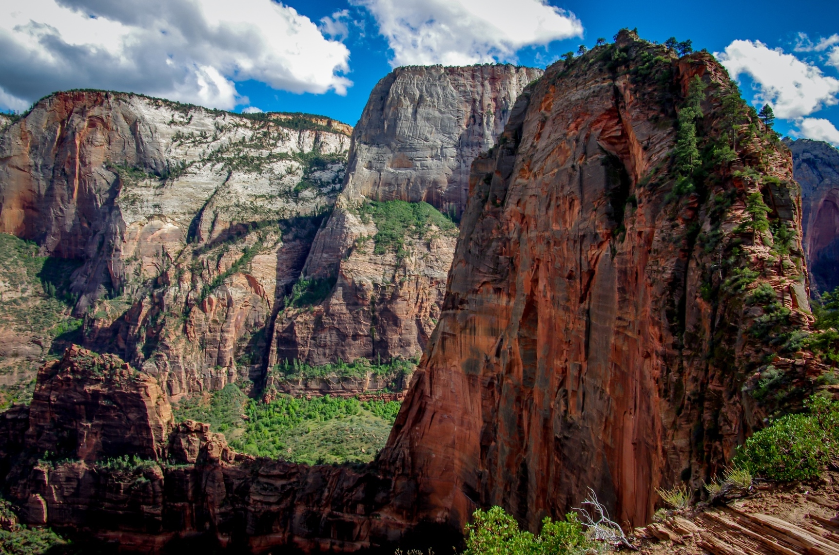 Angels Landing And The Organ In Zion National Park, UT