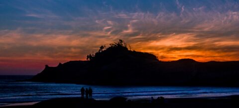 Sunset At Cape Kiwanda, Pacific City, OR