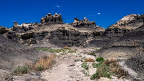 Entering Black Hill Area In Bisti Wilderness, NM