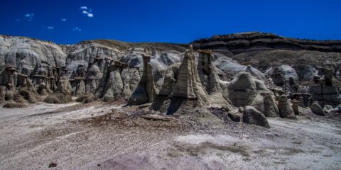 Facing Big Hoodoos In Bisti Wilderness, NM