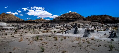 Hoodoos And Dome Shaped Hills In Bisti Wilderness, NM