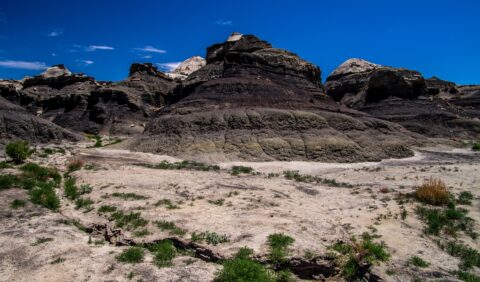 No Trail Between Black Hill Area In Bisti Wilderness, NM