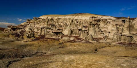Another Group Of Hoodoos Far Away From Trailhead In Bisti Wilderness, NM