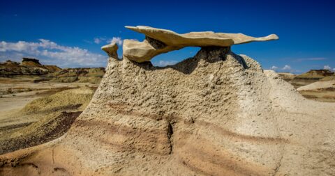 Flat Fish Arch In Bisti Wilderness, NM