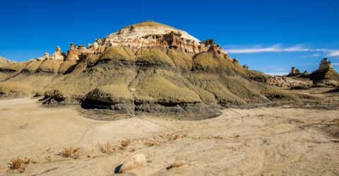 Hill With Wings And Hoodoos In Bisti Wilderness, NM