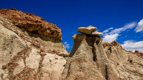 Red Tops And Flattops In Bisti Wilderness, NM