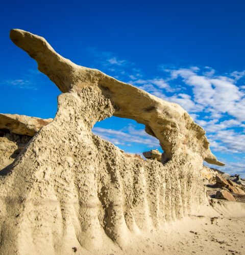 White Martens Arch in Bisti Wilderness, NM