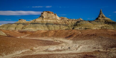 Big Variety Of Colors And Rock Formations In Bisti Wilderness, NM