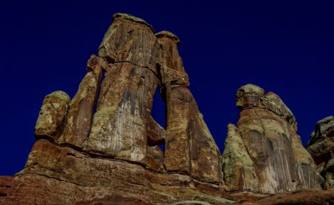 Close Look At Spectacular Druid Arch At Needles, Canyonlands National Park, UT