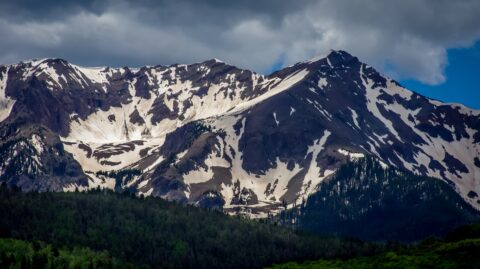 Glaciers in Ridgeway State Park, Look From Million Dollar Highway, CO