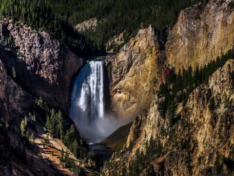Lower Yellowstone River Falls, Yellowstone National Park, WY