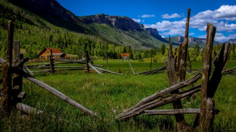 Scenery Along Million Dollar Highway Near Durango, CO