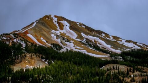Red Mountain Along Million Dollar Highway, CO
