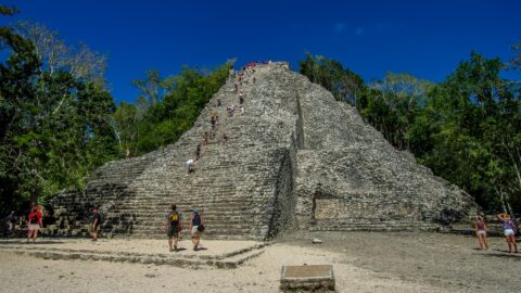 Mayan Pyramid at Coba Archaeological Site, Quintana Roo, Mexico