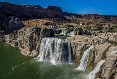 Shoshone Falls On Snake River In Twin Falls, ID