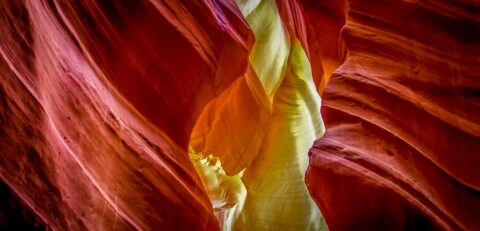 Surrealistic Detail From Upper Antelope Slot Canyon, Page, AZ