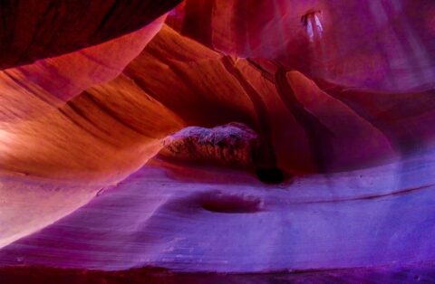 Wonder World Of Colors In Upper Antelope Canyon, Page, AZ