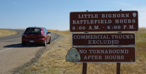 Near The Entrance to Little Bighorn Battlefield National Monument, MT