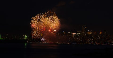 Fireworks, BC Day, Vancouver, BC
