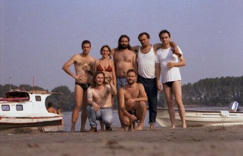 Rana, Dushka, Doder, Darko, Milan  rrasha & Misha on Danube River