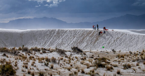 Children Are The Happiest Visitors In White Sands National Monument, NM