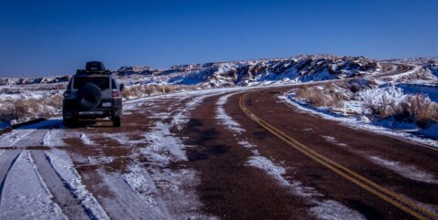 Roaming Around On -12°C In Petrified Forest National Park, AZ