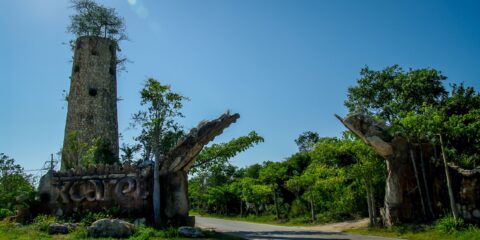 Entrance to Xcaret, Quintana Roo, Mexico