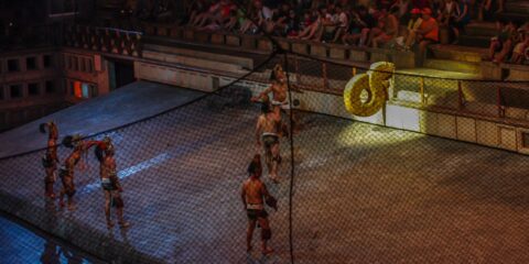 Mayan Ball Game – Pre-Hispanic Mayan Culture Show In Xcaret, Quintana Roo, Mexico