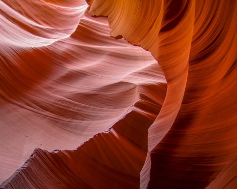 Slot With Soft Shadows In Lower Antelope Canyon, AZ