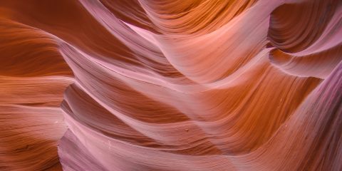 Waves Of Red Rock In Lower Antelope Canyon, AZ