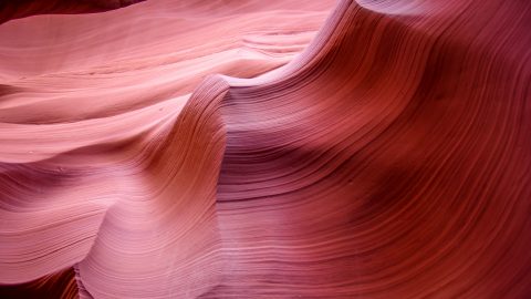 Water Trail On The Wall In Lower Antelope Canyon, AZ