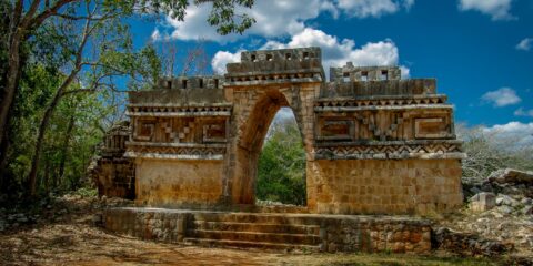 El Arco On Labna Archaeological Site In Yucatan, Mexico