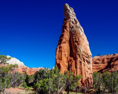 Giant Spire Along Trail In Kodachrome Basin State Park, UT
