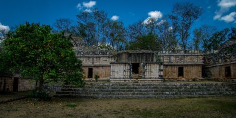 Mayan Town, Labna Archaeological Site In Yucatan, Mexico