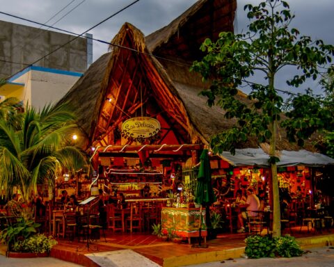 Nice Restaurant On Calle Quinta Avenida, Playa Del Carmen, Quintana Roo, Mexico