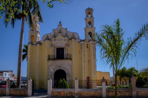 San Juan Bautista church In Merida, Yucatan, Mexico