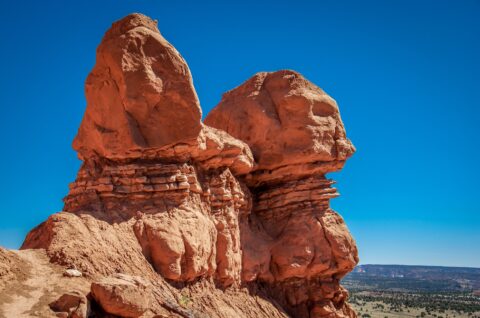 Sediment Rock Formations Along Sentinel Trail In Kodachrome Basin State Park, UT