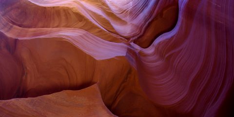 Surrealistic Shapes And Colors In Lower Antelope Canyon, AZ