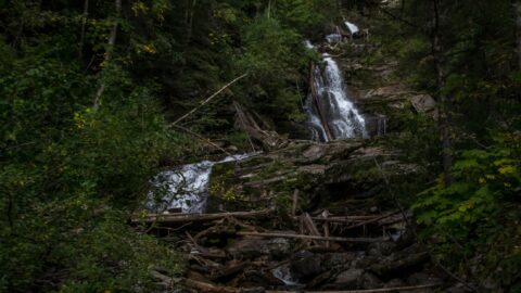 Bijoux Falls oh Highway 97 between Mcleod Lake and Chetwynd, BC