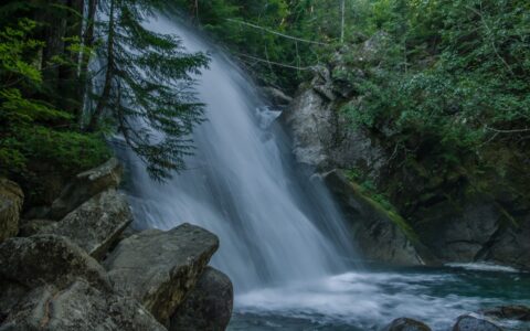 Waterfall Near Rainbow Lakes Trailhead, Whistler, BC