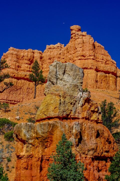 Airplane High Above Red Canyon, UT